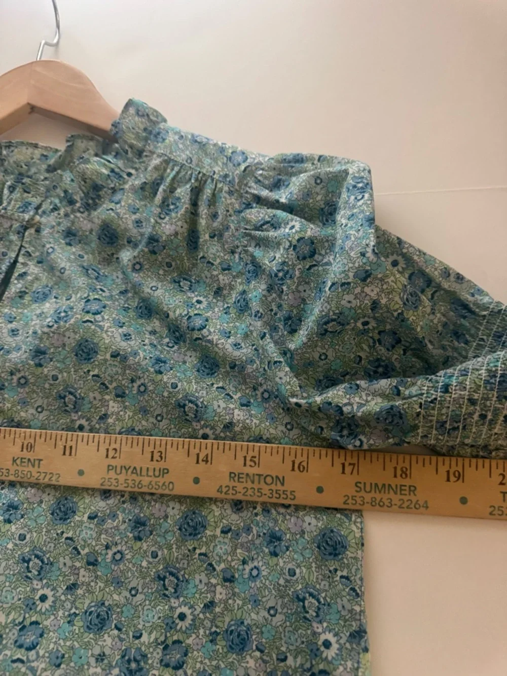 J.‎ Crew x Liberty London Puff-sleeve Amelie Floral Blouse Top